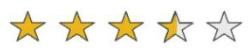 3 point 5 stars